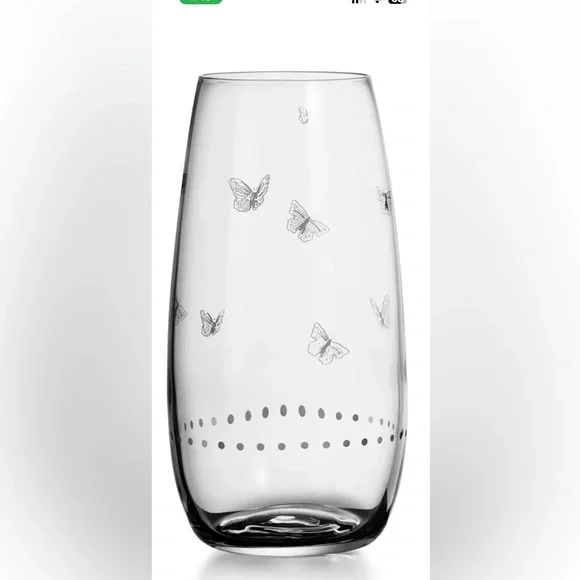 NWB Tiffany Jardin Etched Coupe Champagne